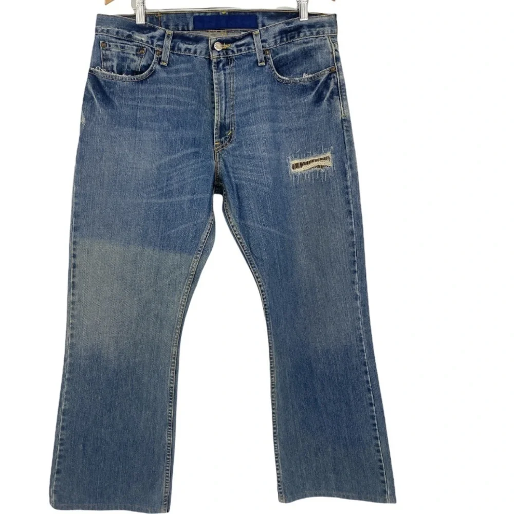 Levi’s 527 Mens Size 36 Patch Distressed straight jeans